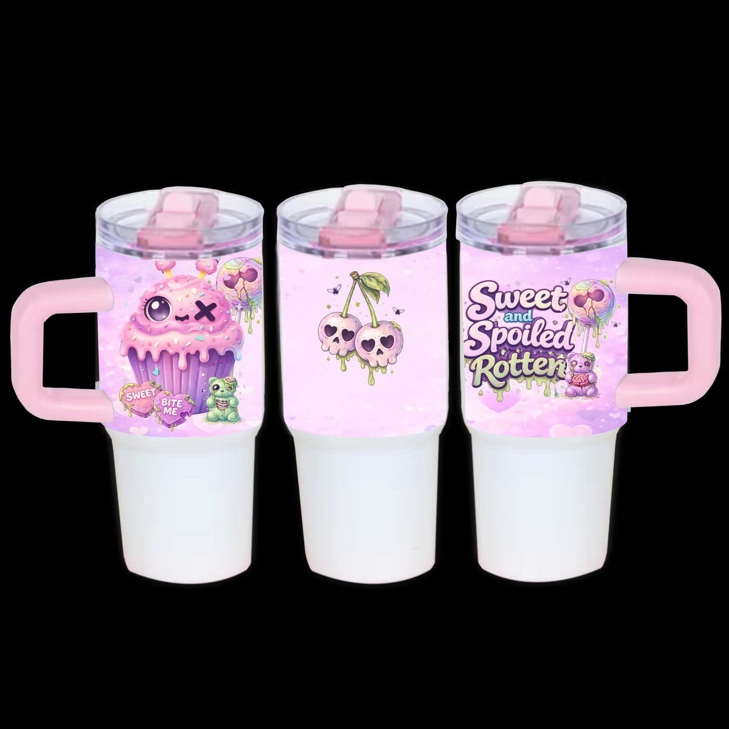 Sweet and Spoiled Rotten Kids handled Tumbler