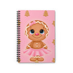 Gingerbread Ballerina Notebook | Spiral Ruled Journal