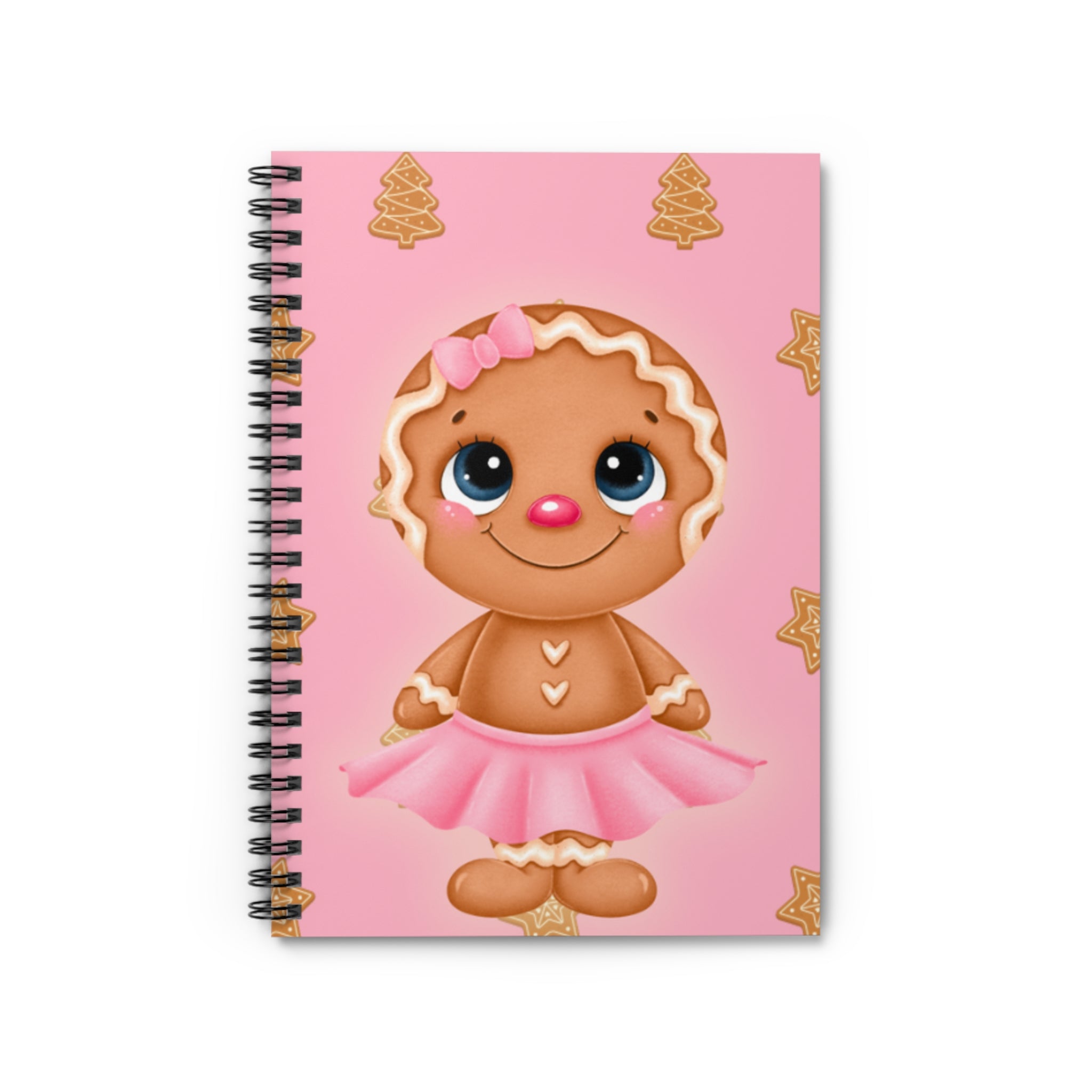 Gingerbread Ballerina Notebook | Spiral Ruled Journal