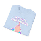 Unicorn Middle Finger T-Shirt | Funny Rainbow Graphic