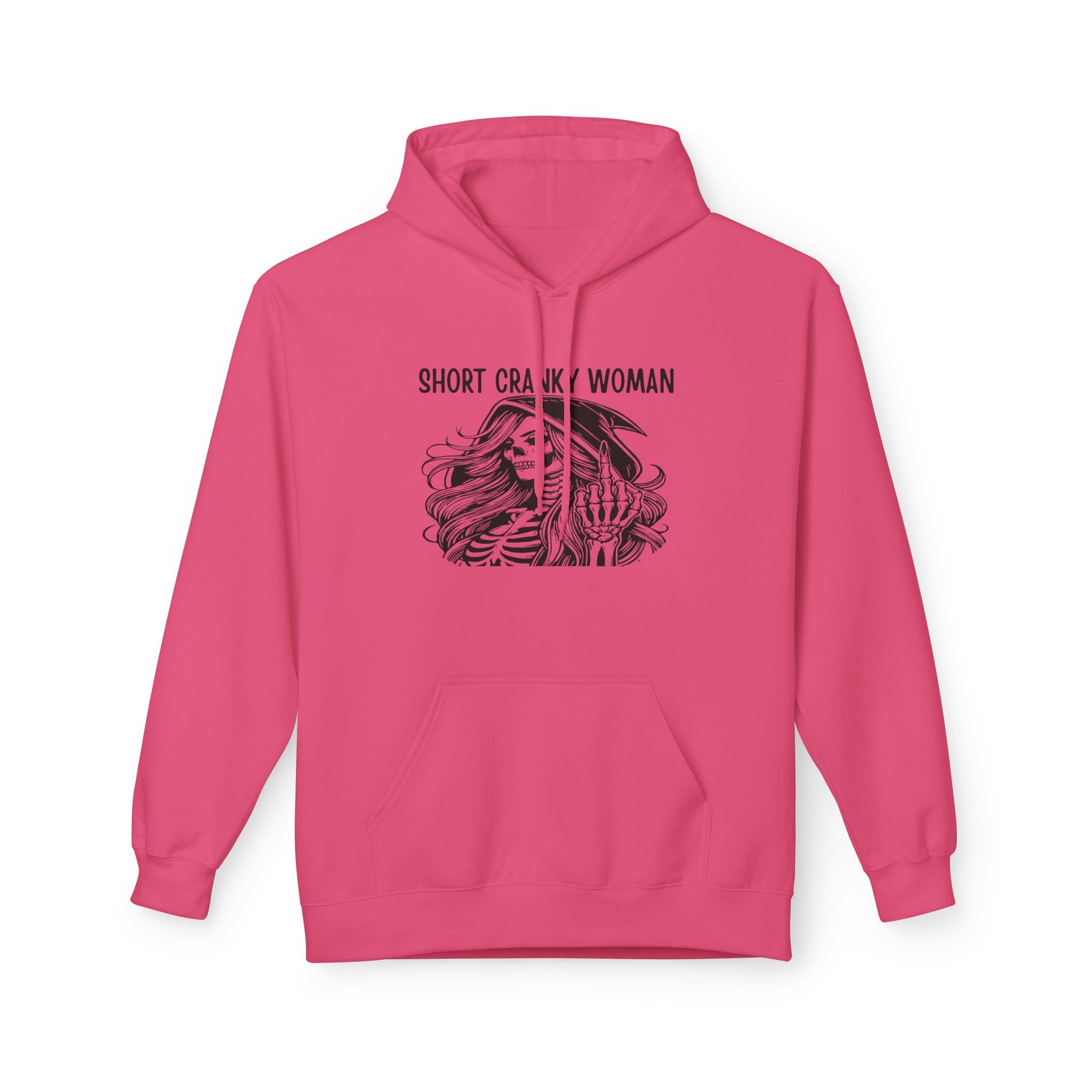 Short Cranky Woman Hoodie — Funny Grumpy Woman Graphic Pullover