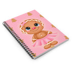 Gingerbread Ballerina Notebook | Spiral Ruled Journal