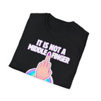Unicorn Middle Finger T-Shirt | Funny Rainbow Graphic