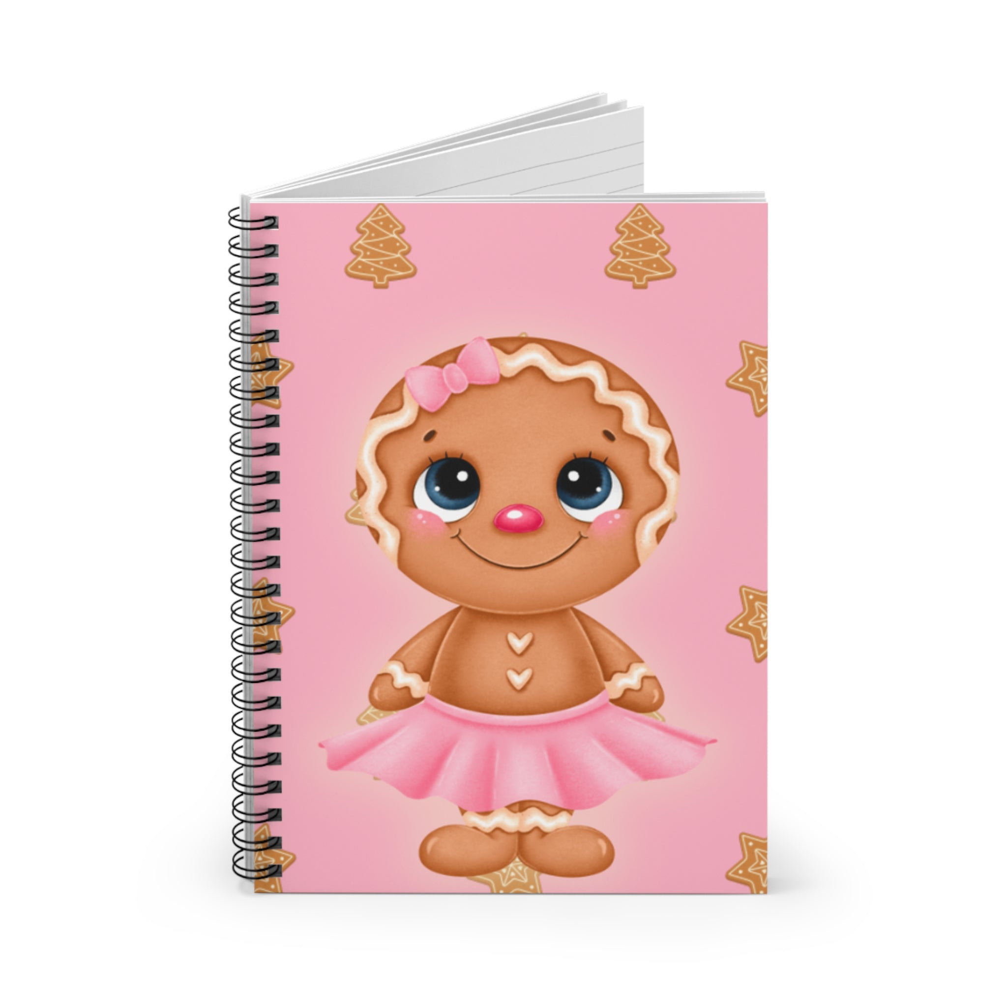 Gingerbread Ballerina Notebook | Spiral Ruled Journal
