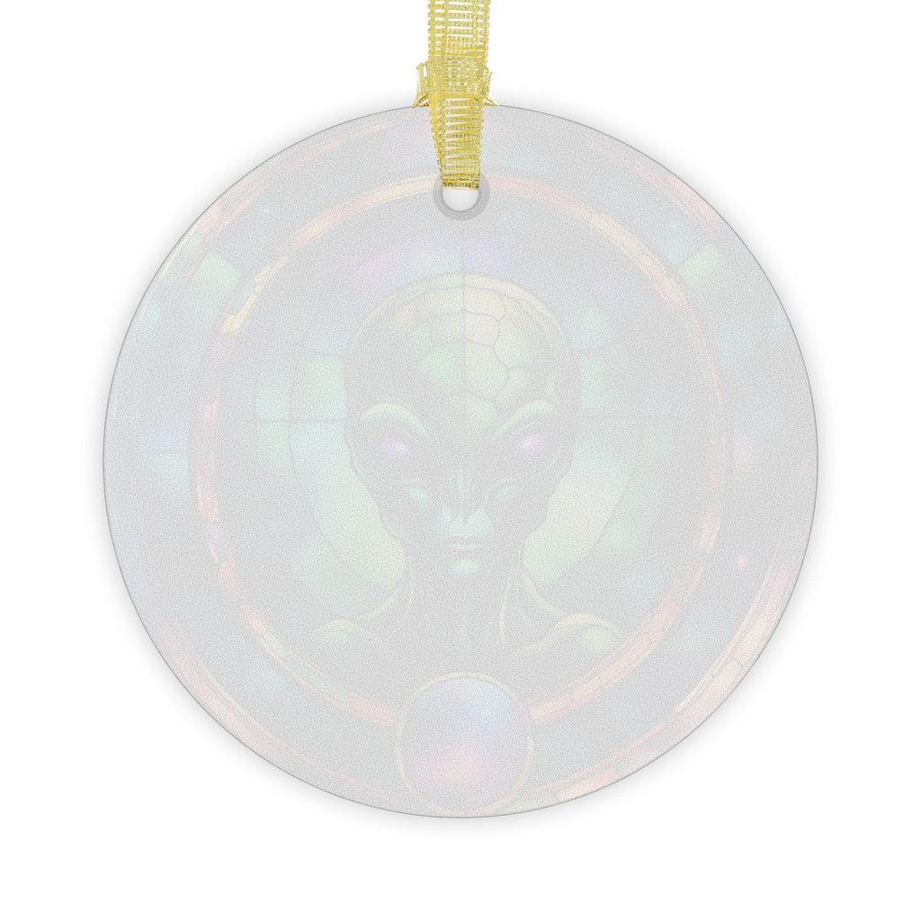 Alien Stained Glass Ornament