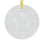 Alien Stained Glass Ornament