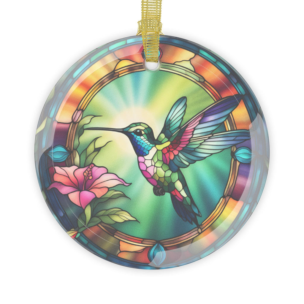Hummingbird Stained Glass Ornament