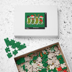 Holiday Pickle Family Puzzle — Festive Christmas Jigsaw (110–1014 pcs)