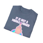 Unicorn Middle Finger T-Shirt | Funny Rainbow Graphic