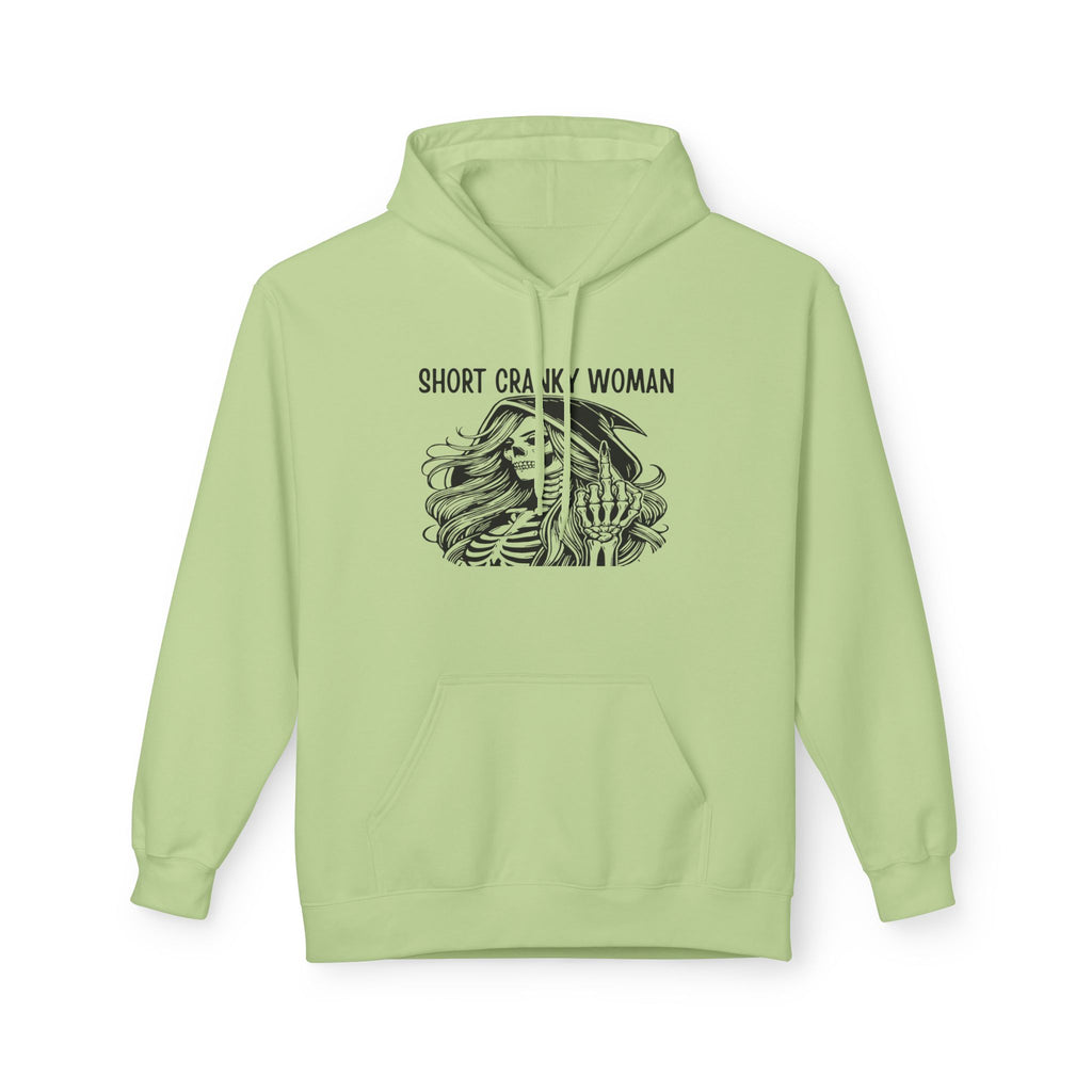 Short Cranky Woman Hoodie — Funny Grumpy Woman Graphic Pullover