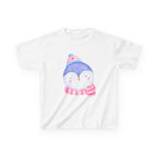Kids Penguin Winter T-Shirt — Cute Penguin in Hat & Scarf