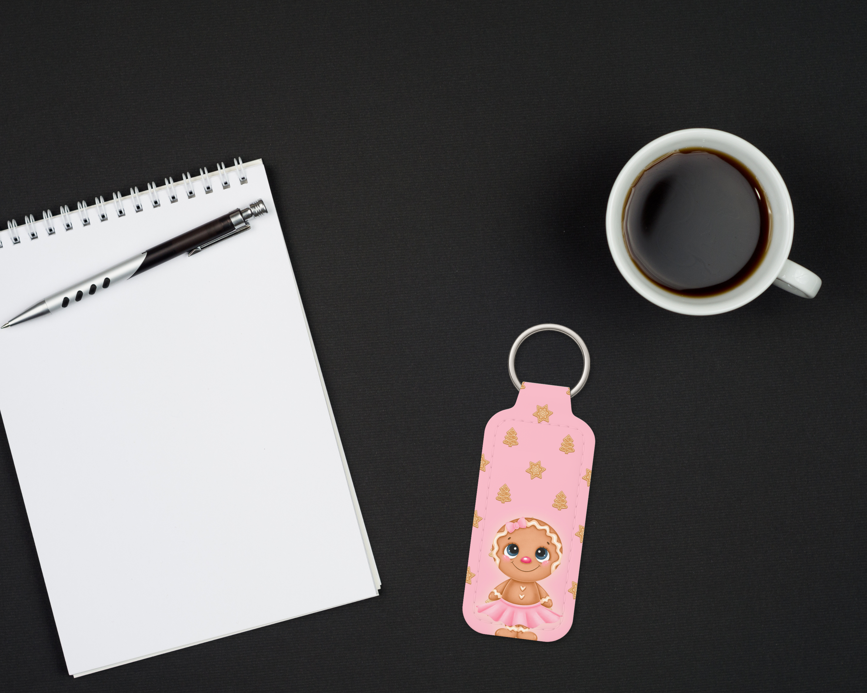 Gingerbread Chapstick Keychain