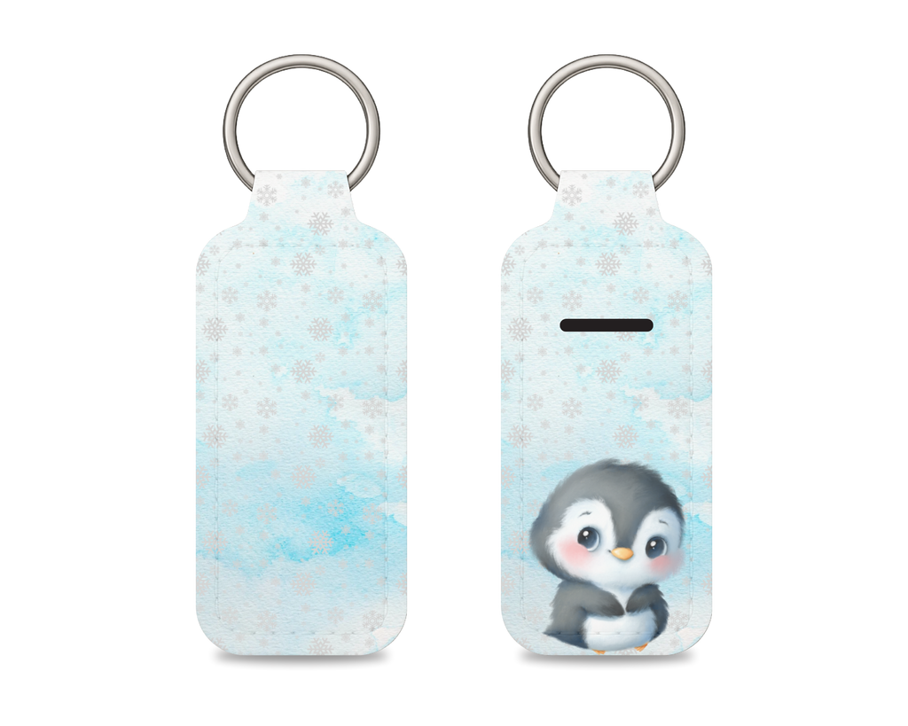 Chilly Penguin Chapstick Keychain