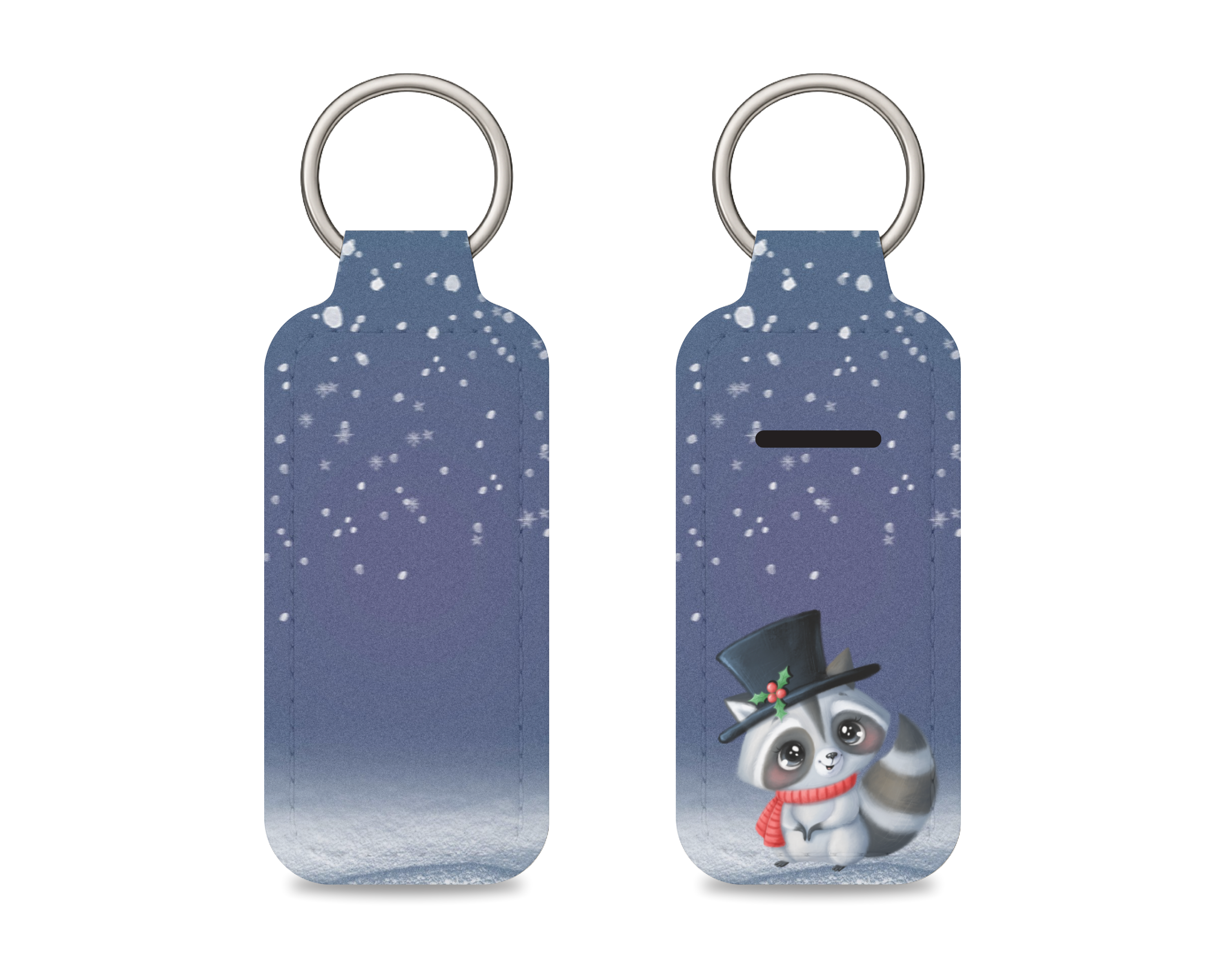 Dapper Raccoon Chapstick Keychain