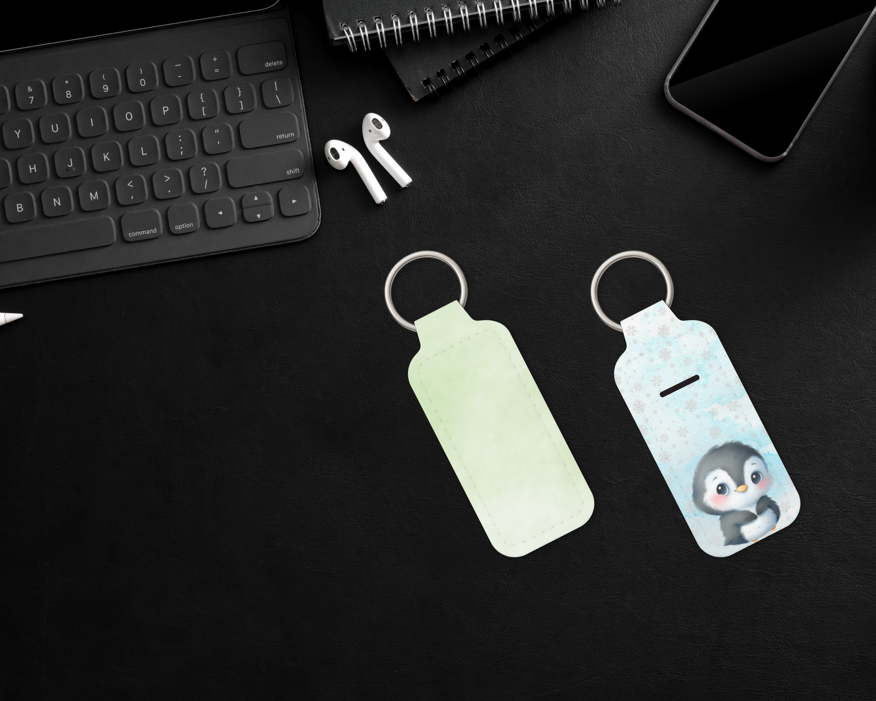 Chilly Penguin Chapstick Keychain