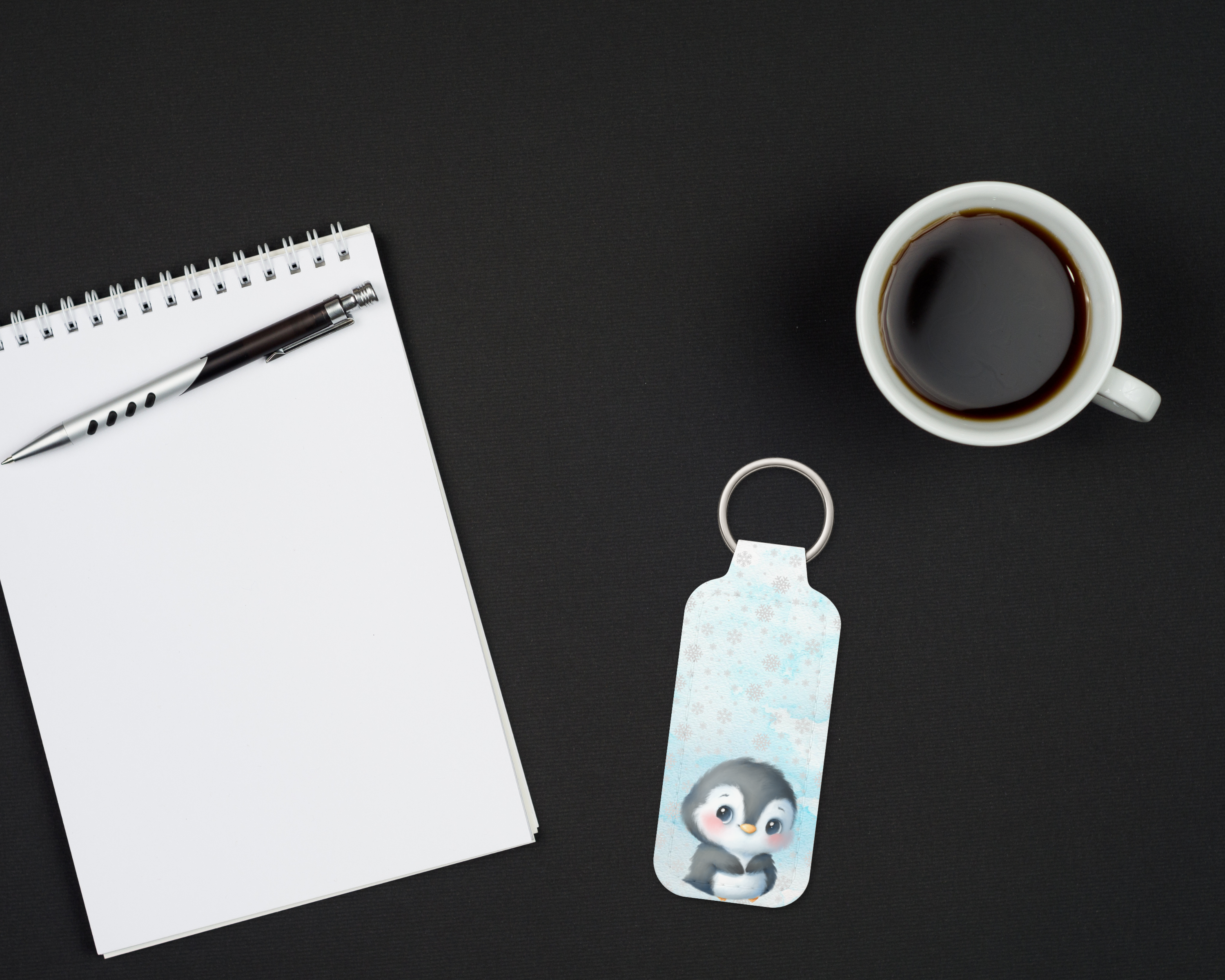 Chilly Penguin Chapstick Keychain