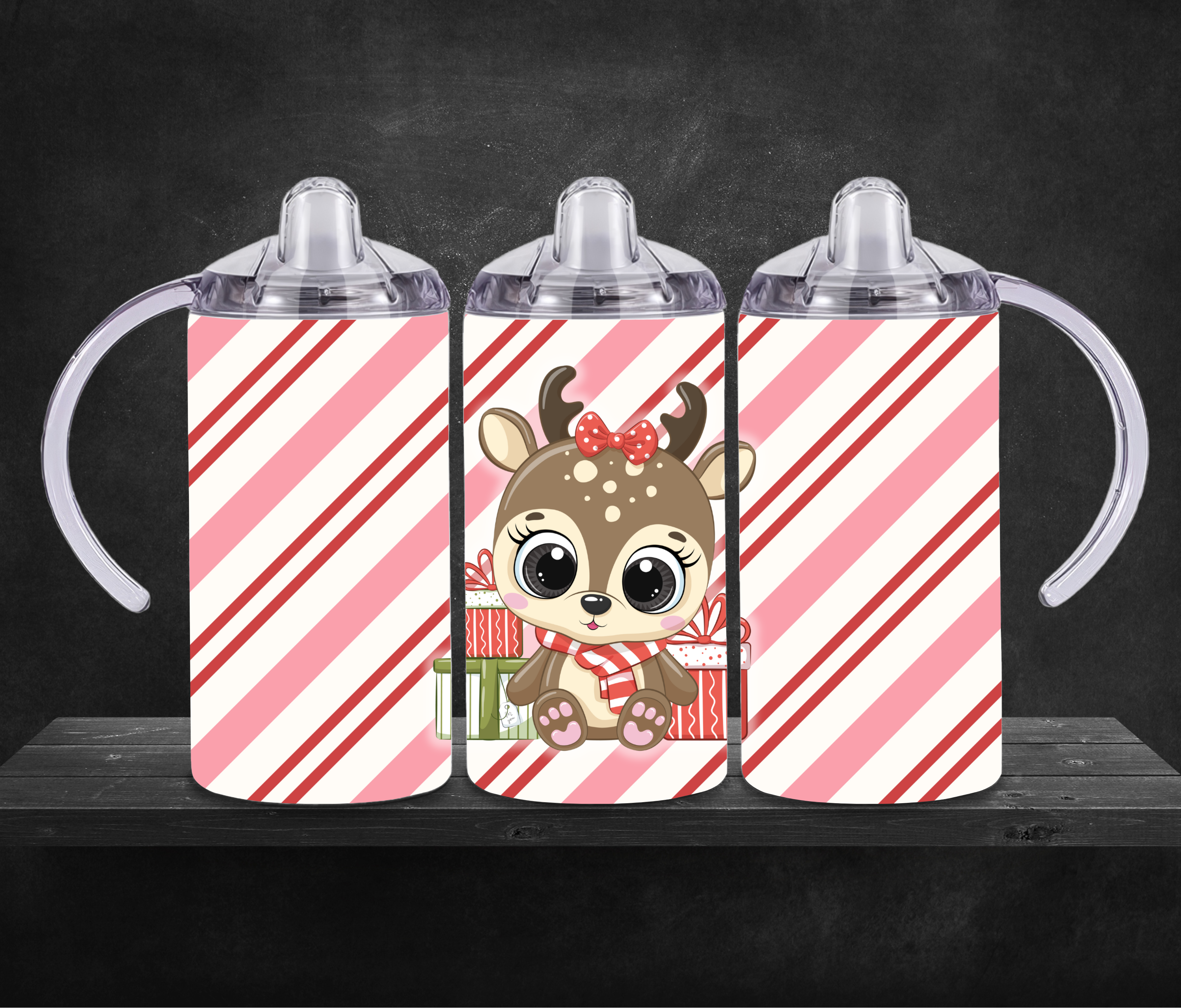 Doe Eyes Christmas Sippy Cup
