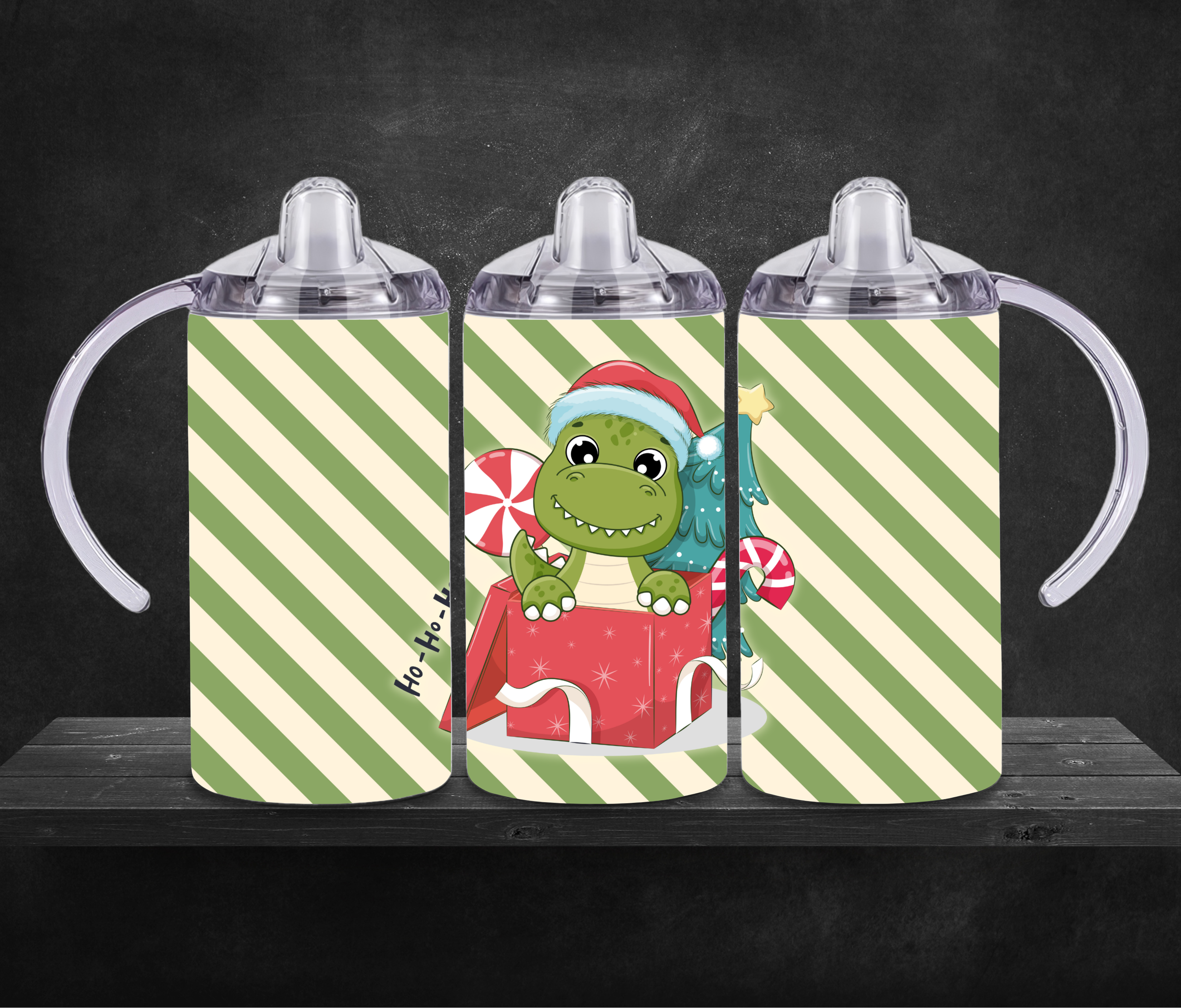 Dino Christmas Sippy Cup