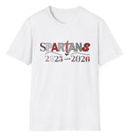 Spartans - Patch Pattern School Spirit Shirt (current year)