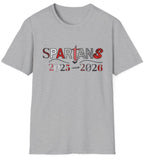 Spartans - Patch Pattern School Spirit Shirt (current year)