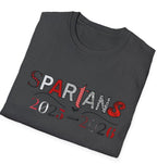 Spartans - Patch Pattern School Spirit Shirt (current year)
