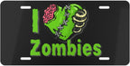 I 💚 Zombies  Vanity License Plate