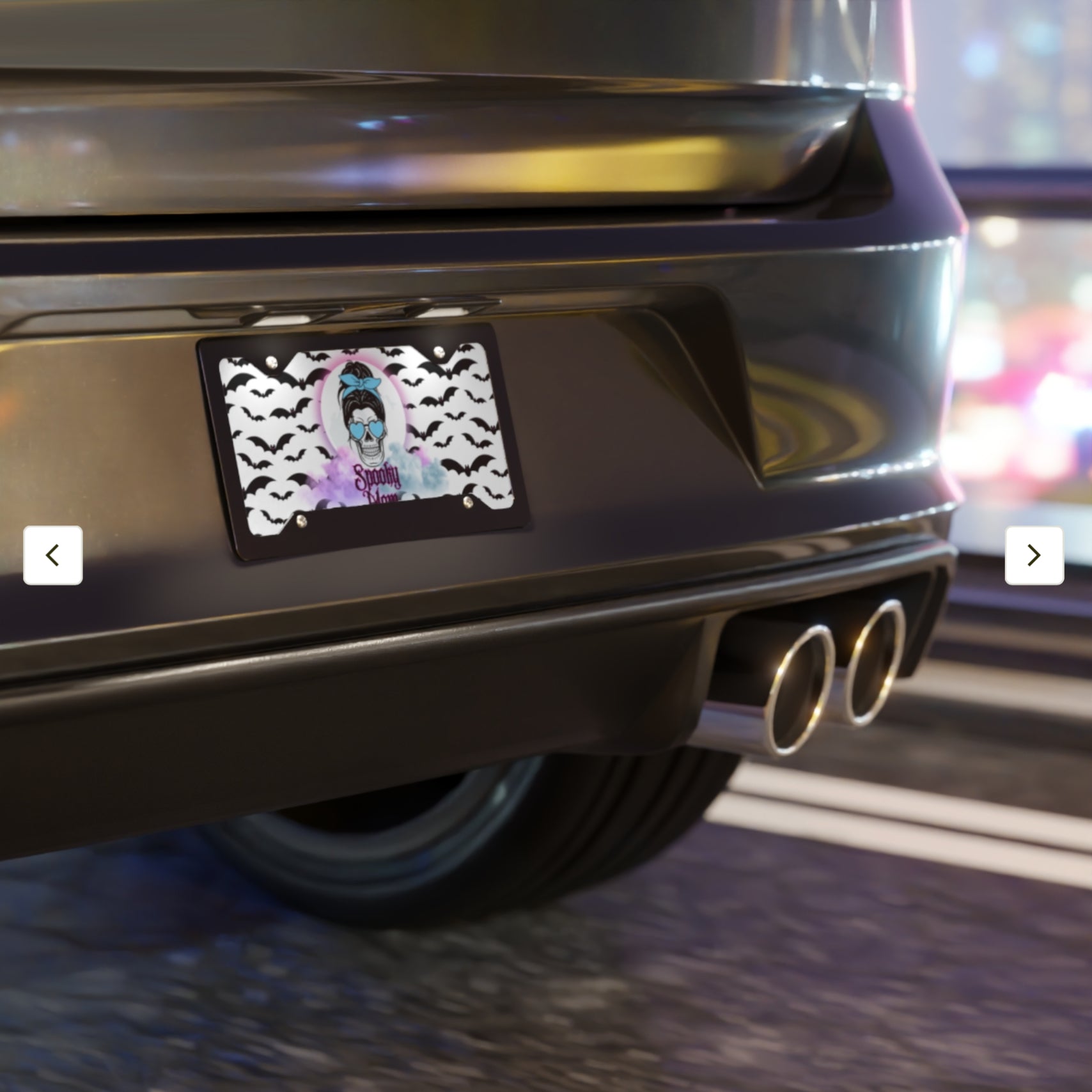 Spooky Mom Vanity License Plate