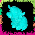 3D Printed Highland Cow figurine