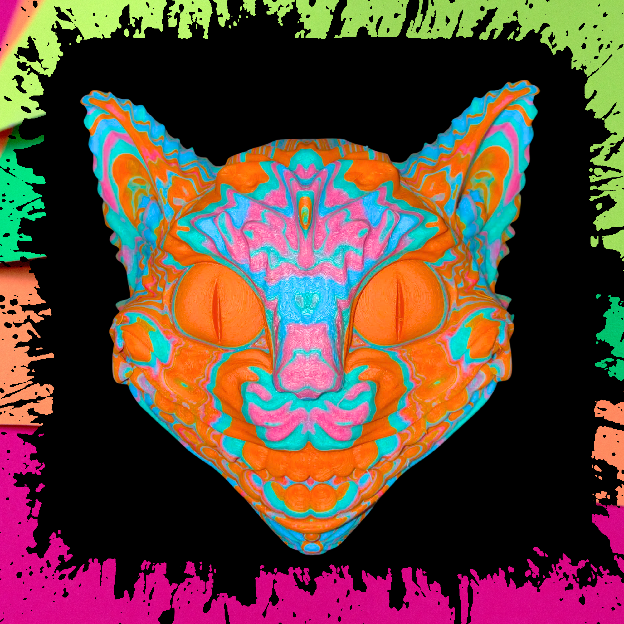 Crazy Cat Wall Hanging